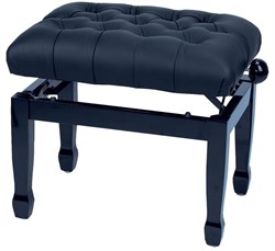 GEWA Piano Bench Deluxe XL Black Highgloss банкетка черная глянцевая сиденье искуственная кожа 4414 - фото 14093