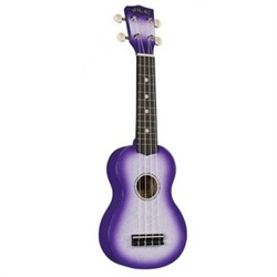 HAMANO U-35PP Purple Sparkle укулеле сопрано, клен, гриф махогани, чехол, сиренев. берст с блестками 4707 - фото 14802