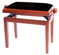 GEWA Piano Bench Deluxe Cherry Highgloss банкетка вишня глянцевая прямые ножки верх бежевый