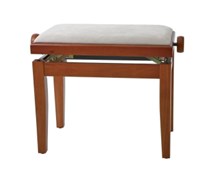 GEWA Piano Bench Deluxe Cherry Matt банкетка матовая вишня прямые ножки верх бежевый 4391