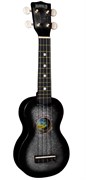 HAMANO U-35BK Black Sparkle укулеле сопрано, клен, гриф махогани, чехол, черный берст с блестками 4702