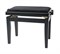 GEWA Piano Bench Deluxe Black Matt банкетка черная матовая прямые ножки верх черный 4389 - фото 14050