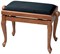 GEWA Piano Bench Deluxe Classic Cherry Matt банкетка вишня матовая гнутые ножки верх черный 4394 - фото 14059