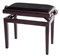 GEWA Piano Bench Deluxe Rosewood Matt банкетка матовый палисандр прямые ножки верх черный 4407 - фото 14082